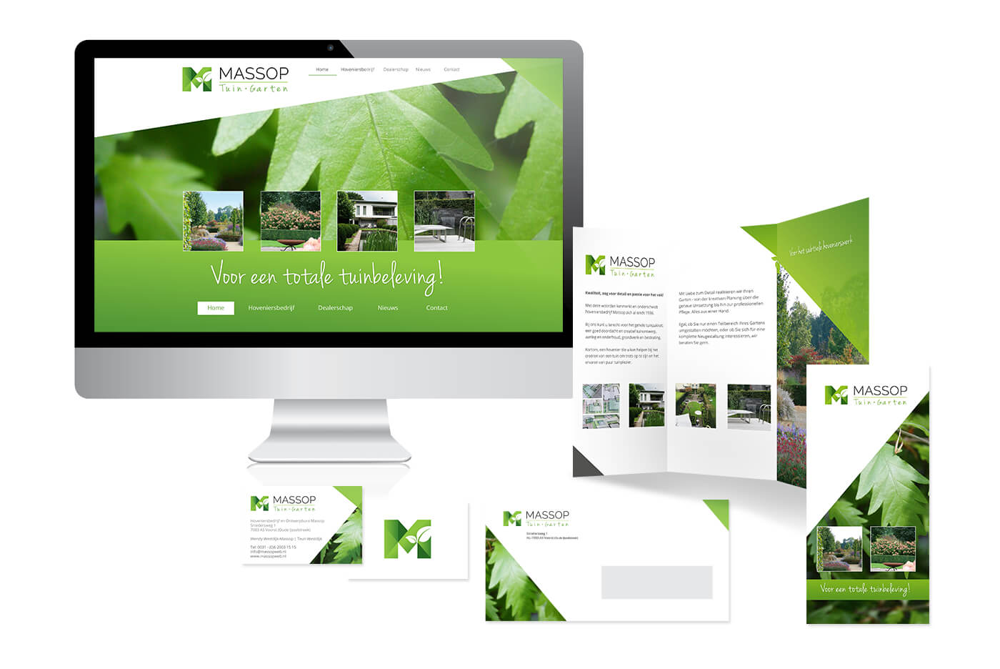 Nieuwe huisstijl en branding voor Massop hoveniers
