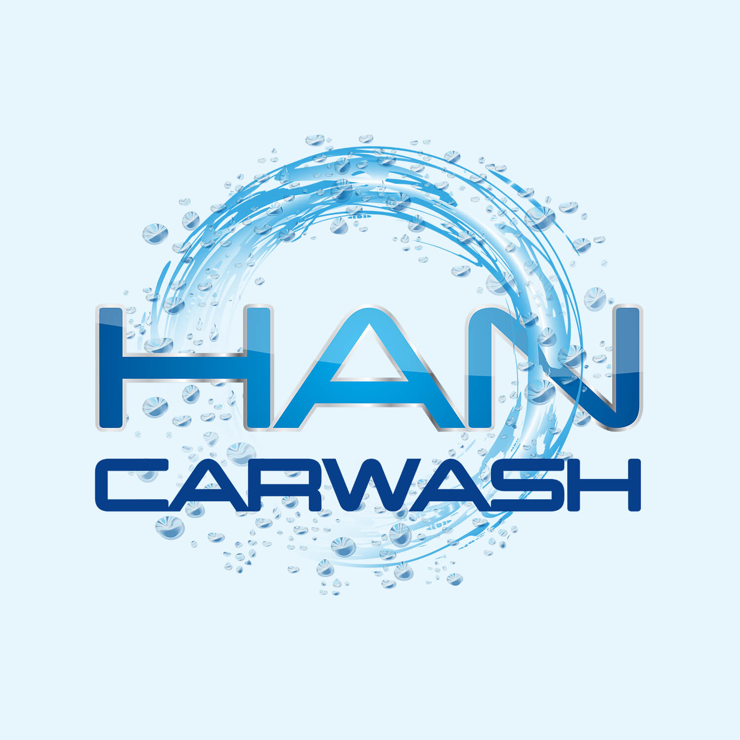 Logo Han Carwash, autowasstraat in Hellevoetsluis